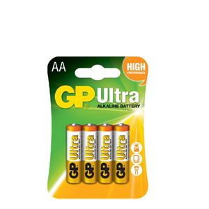 ΜΠΑΤΑΡΙΕΣ GP ULTRA ALKALINE AA    BLISTER 4 TEM